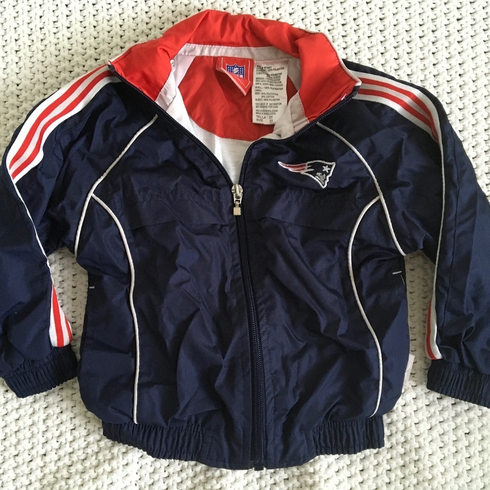NFL NEW ENGLAND PATRIOTS WINDBREAKER. BOYS SIZE 3TODDLER (SPORTS1)